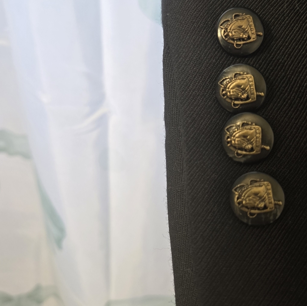 Vintage Ralph Lauren Equestrian Blazer Jacket with Horse Buttons Size 10 Wool - Picture 5 of 11